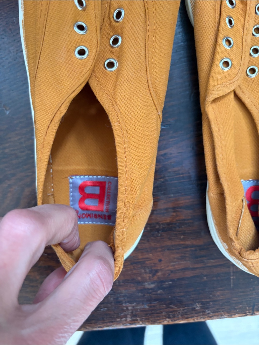 Brand new mustard bensimon tennis shoes 39 - Picture 2 of 3